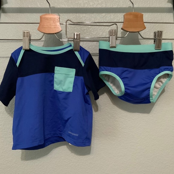 Patagonia Two Piece Swim Suit 3-6 Months